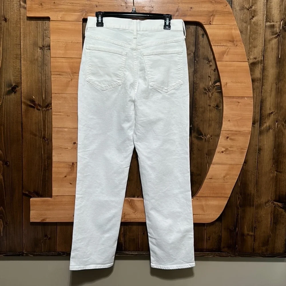 J.Crew 90's Classic Straight Leg Jean in White Wash